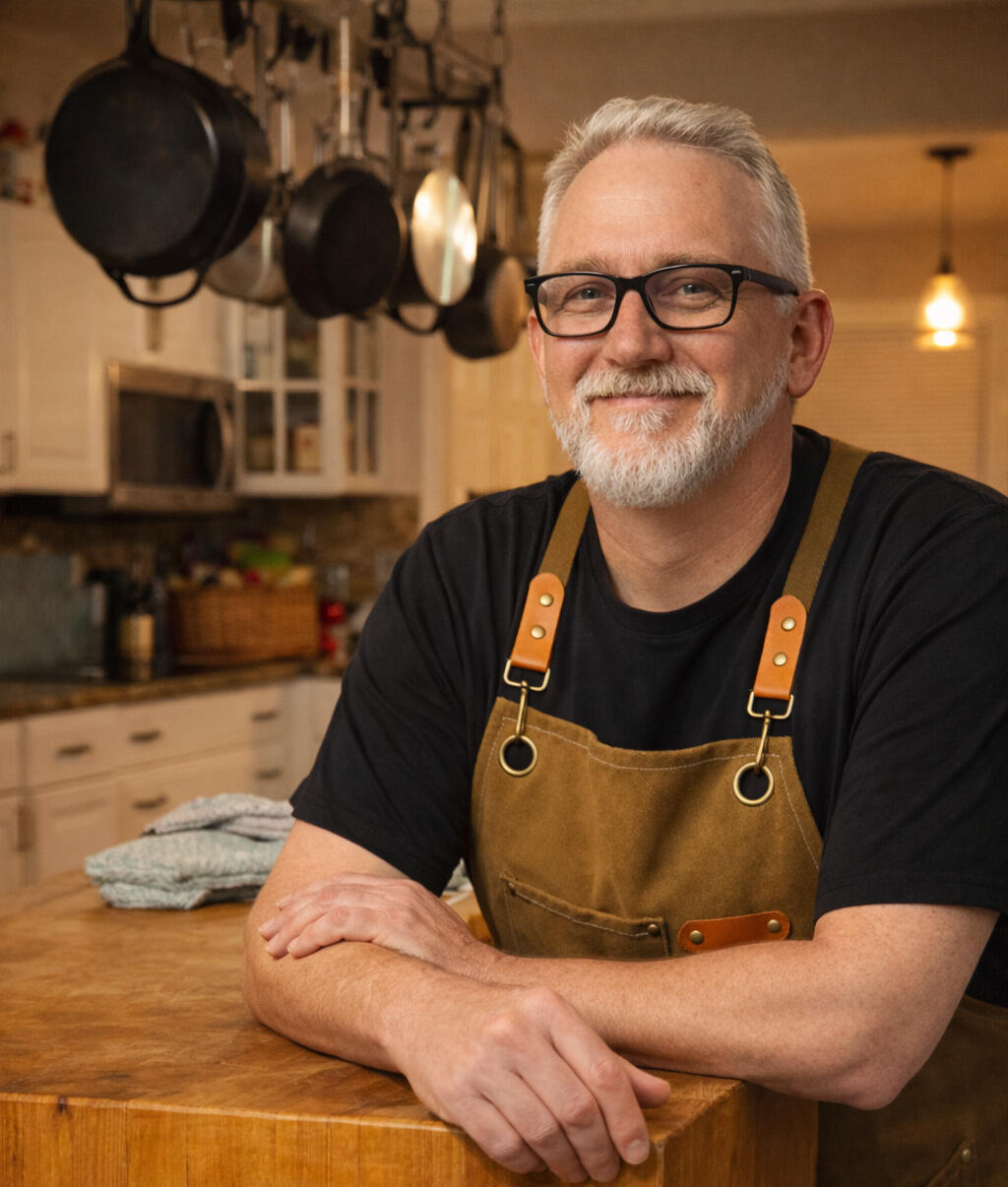 Chef Dax in a kitchen